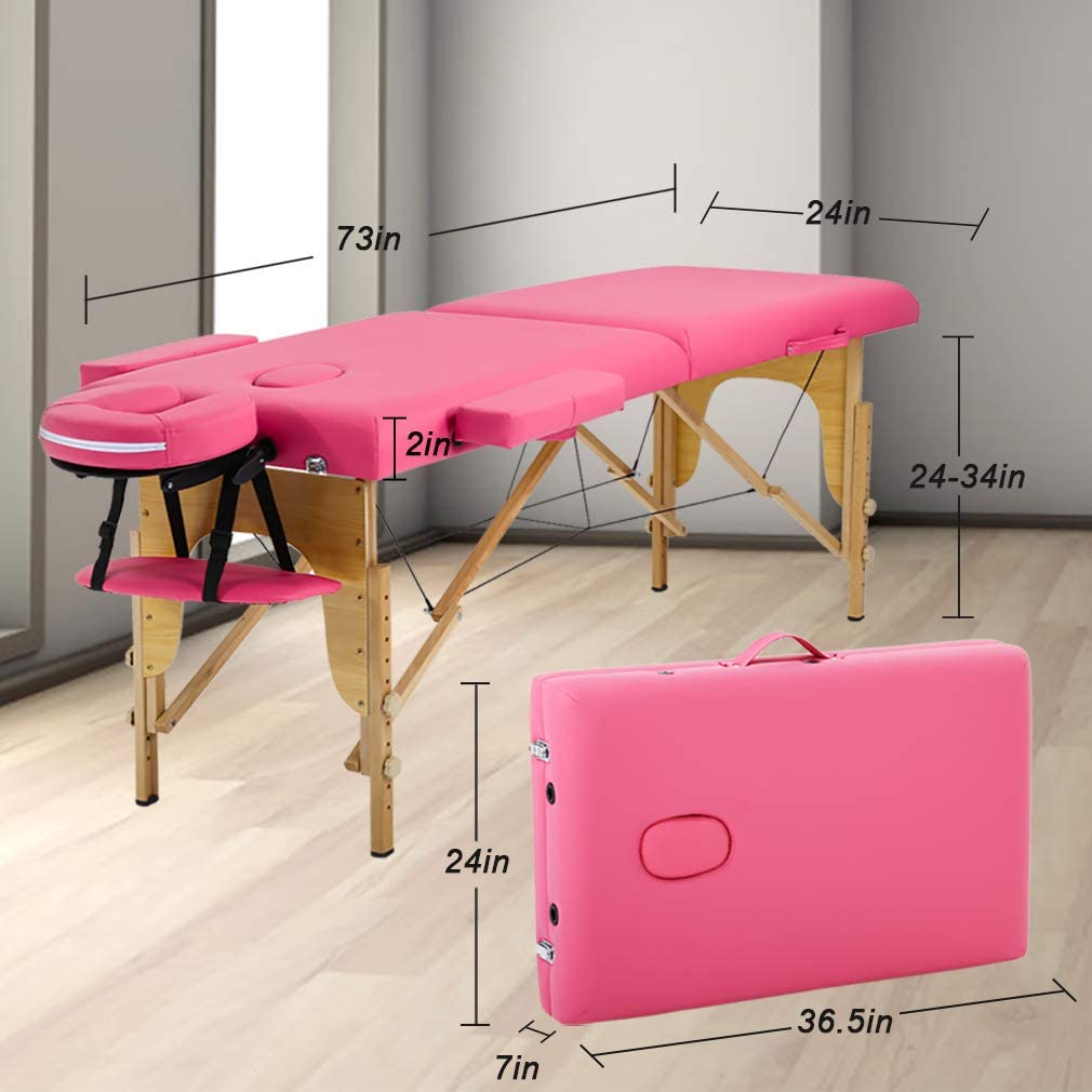 Massagetisch 84 Zoll lang verstellbares Salonbett