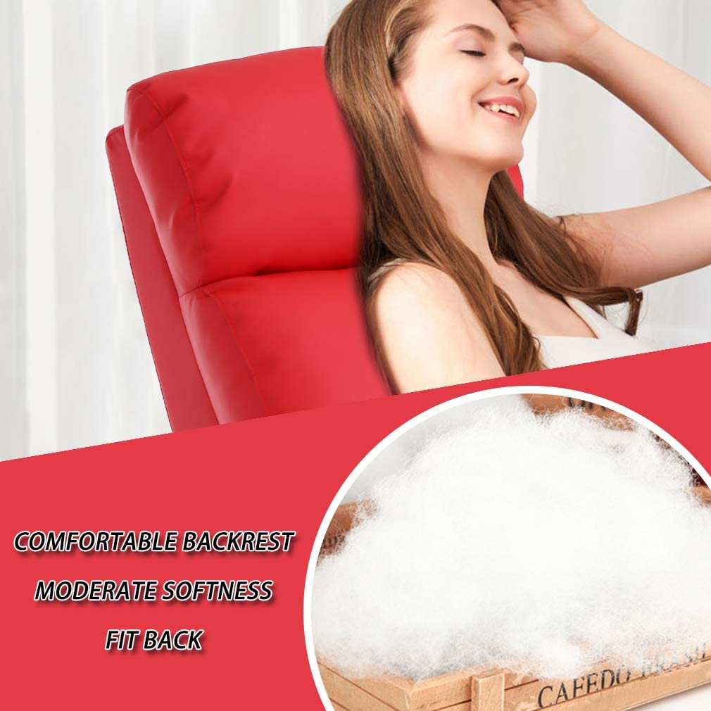 Recliner Stuhl für Wohnzimmer Recliner Sofa mit PU Leder gepolsterte Sitzlehne