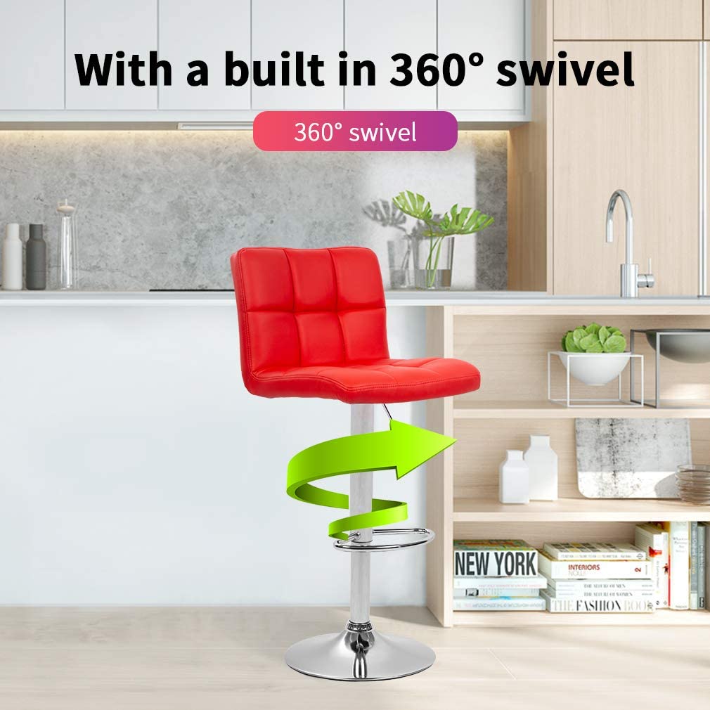 Counter Height Verstellbare Drehstühle Set von 2 Esszimmerstühlen