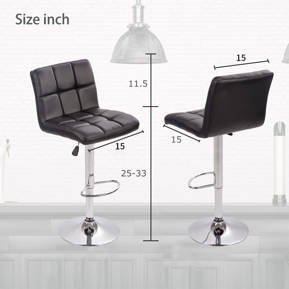 Counter Height Verstellbare Drehstühle Set von 2 Esszimmerstühlen