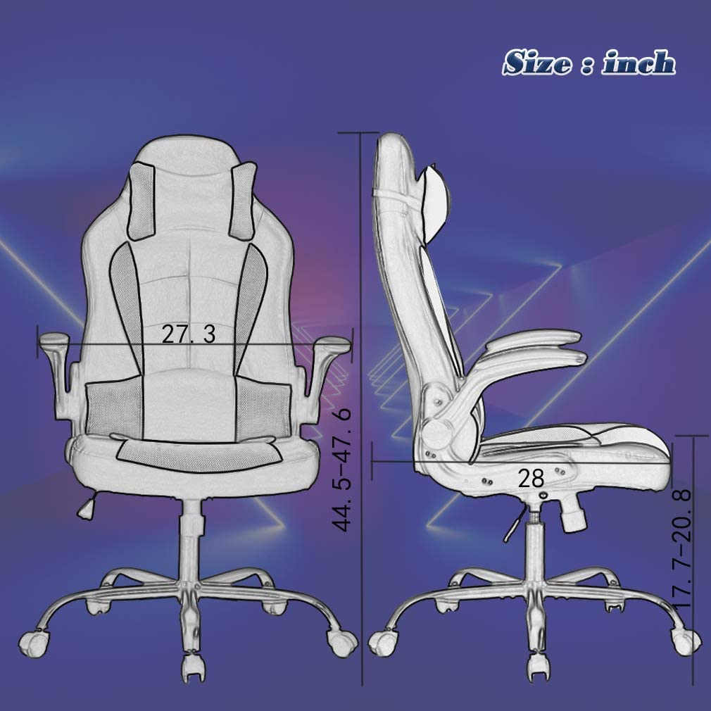 Ergonomic Office Chair Schreibtischstuhl mit Lumbal-Unterstützung für Erwachsene
