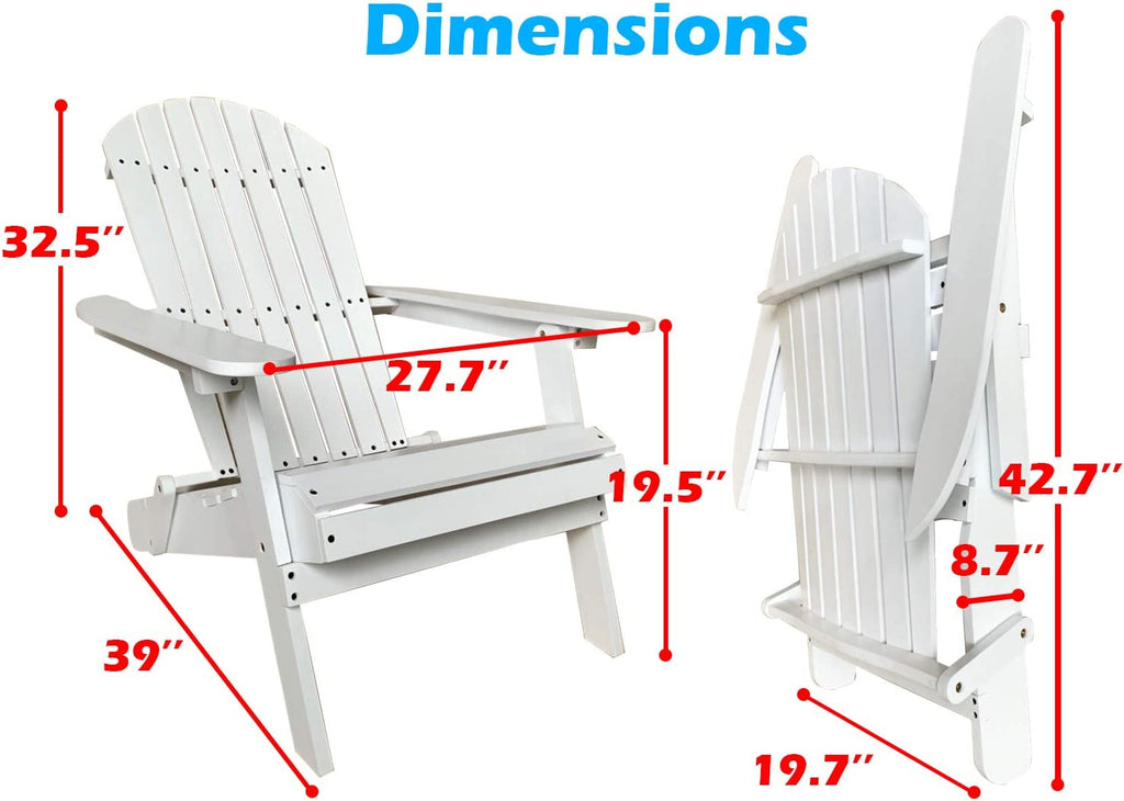 Faltbare Adirondack Stuhl Patio Stühle Rasenstuhl Outdoor Holz Stühle