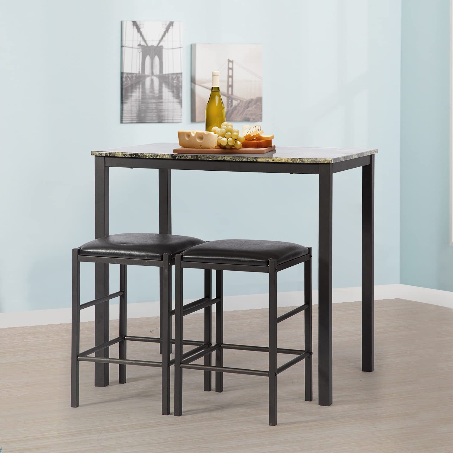 Marmor Rechteckiges Frühstück Holz Tisch Esszimmer