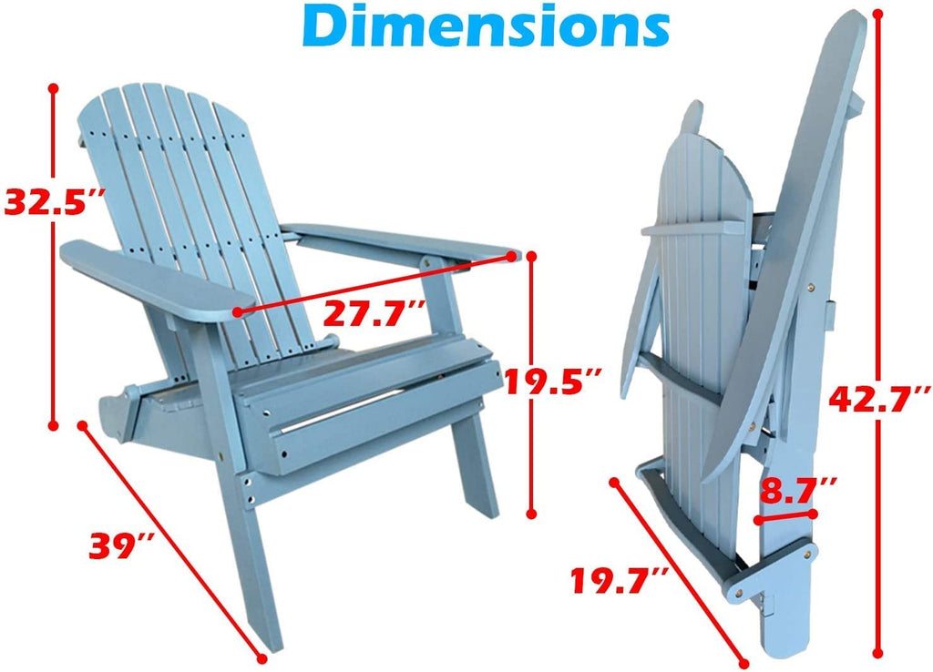 Faltbare Adirondack Stuhl Patio Stühle Rasenstuhl Outdoor Holz Stühle