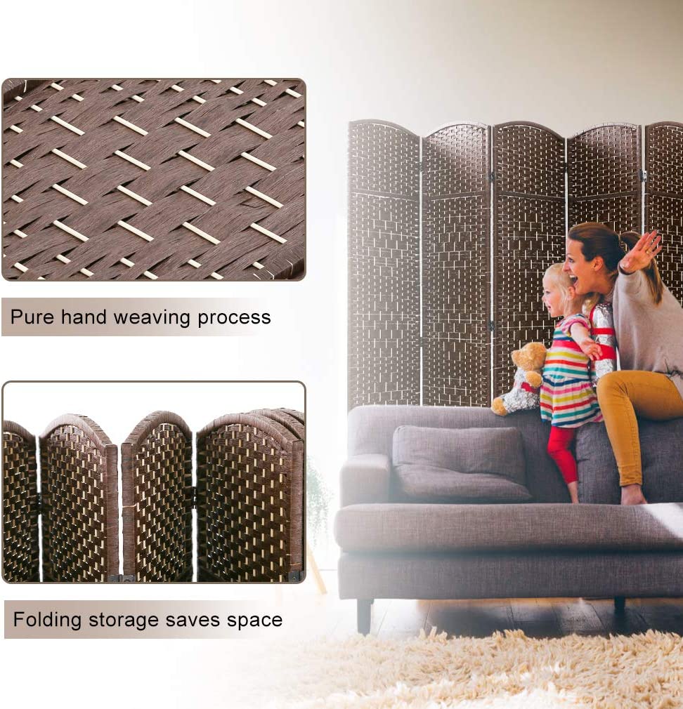 6 Panel Folding Privacy Room Divider