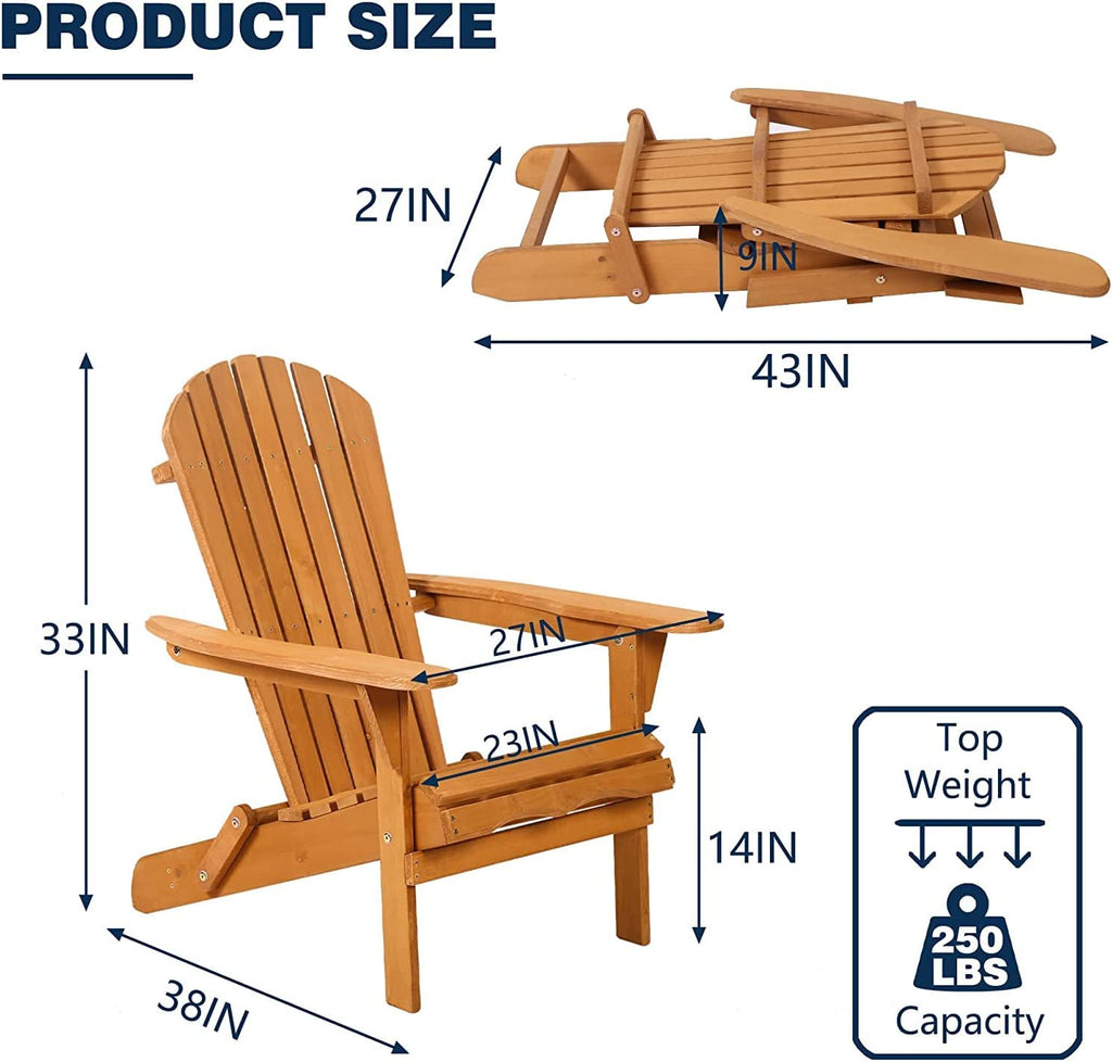Faltbare Adirondack Stuhl Patio Stühle Rasenstuhl Outdoor Holz Stühle