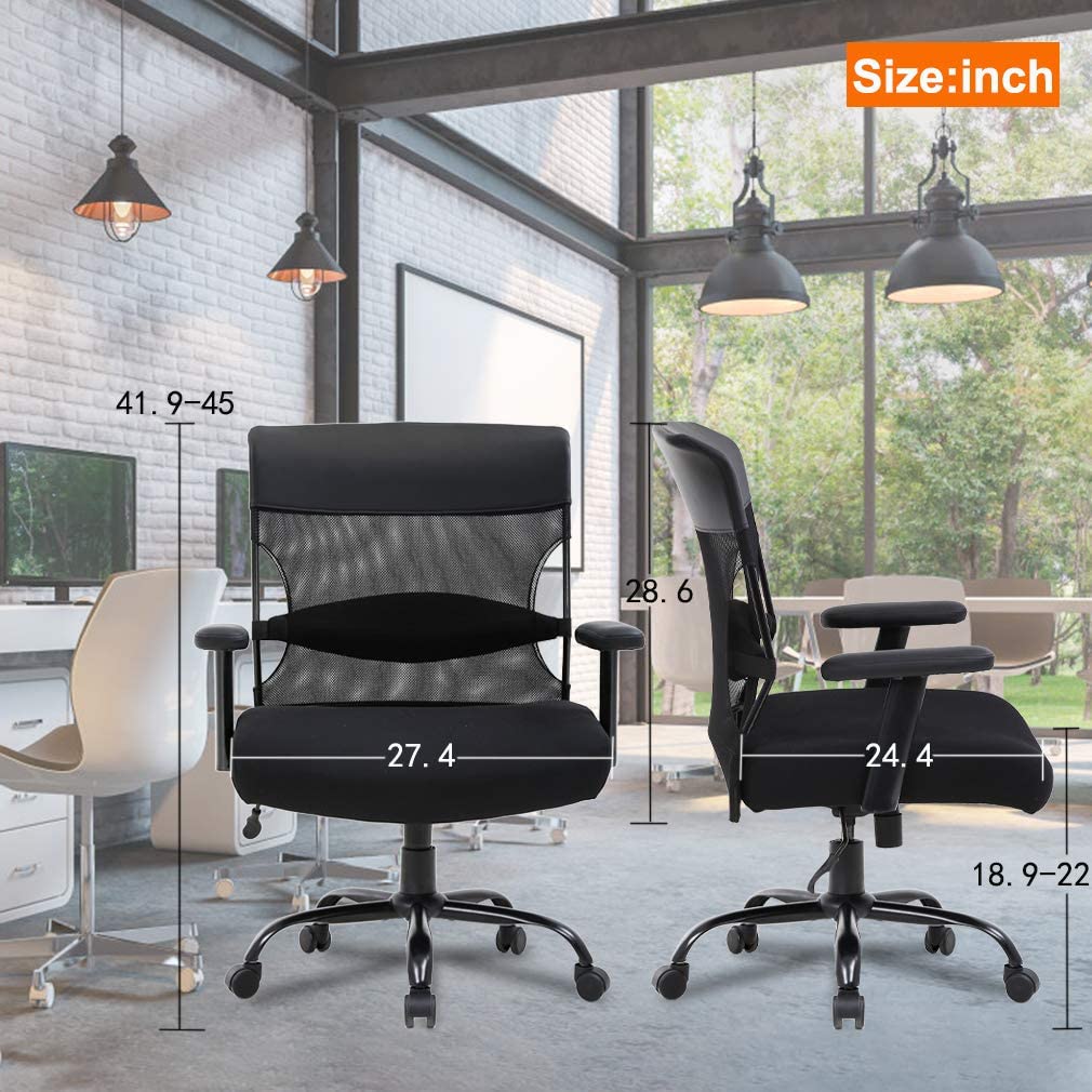 Breitsitziger Ergonomischer Computerstuhl