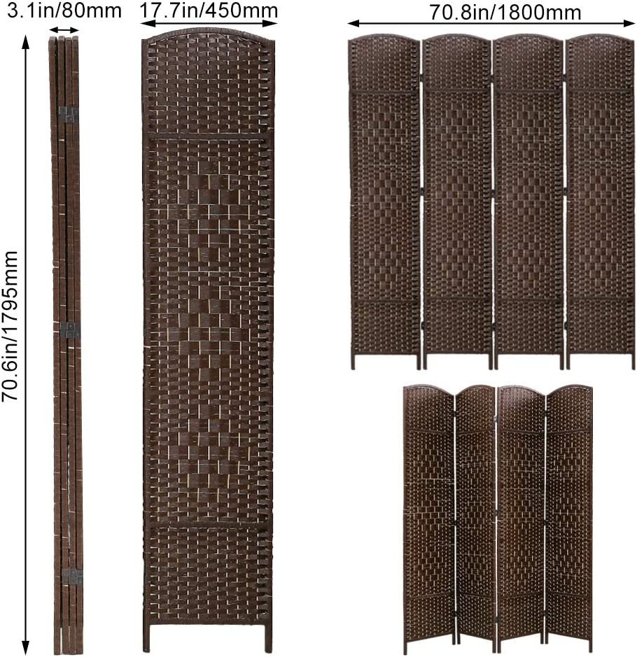 Folding Privacy Divider Indoor Wall Divider (Deutsche Ausgabe)