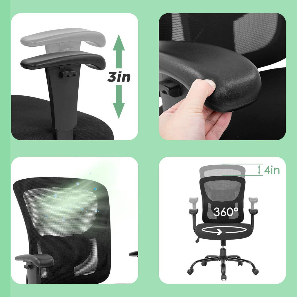 Rolling Swivel High Back Task Executive Ergonomic Chair