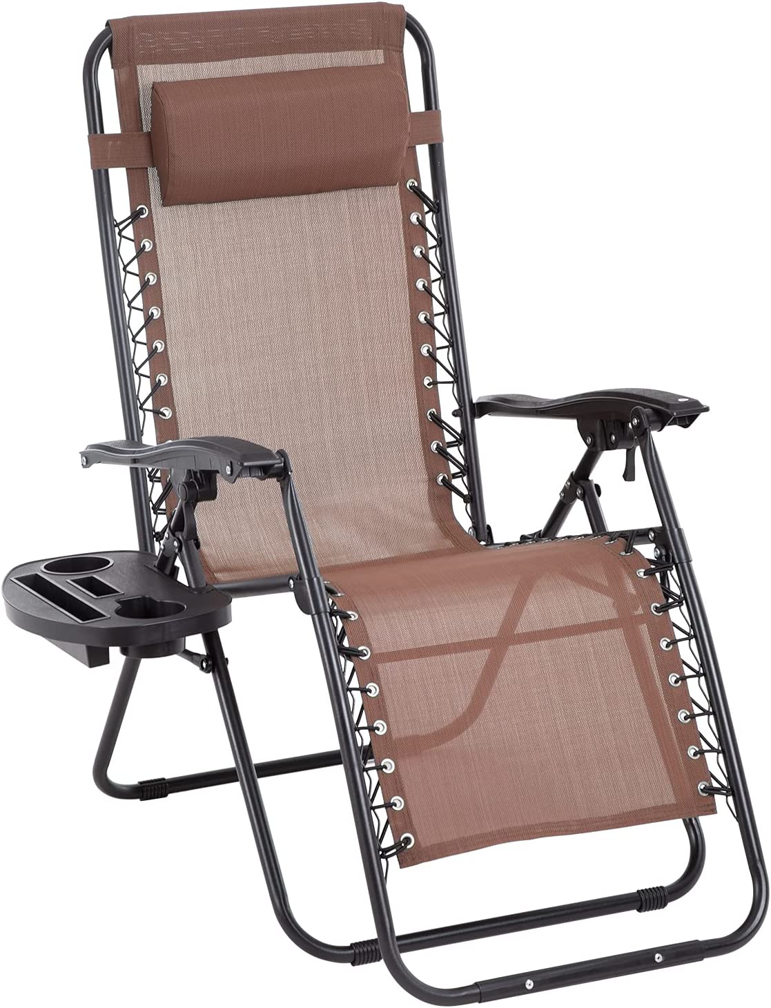 Zero Gravity Lawn Lounge Chair Patio Set von 2
