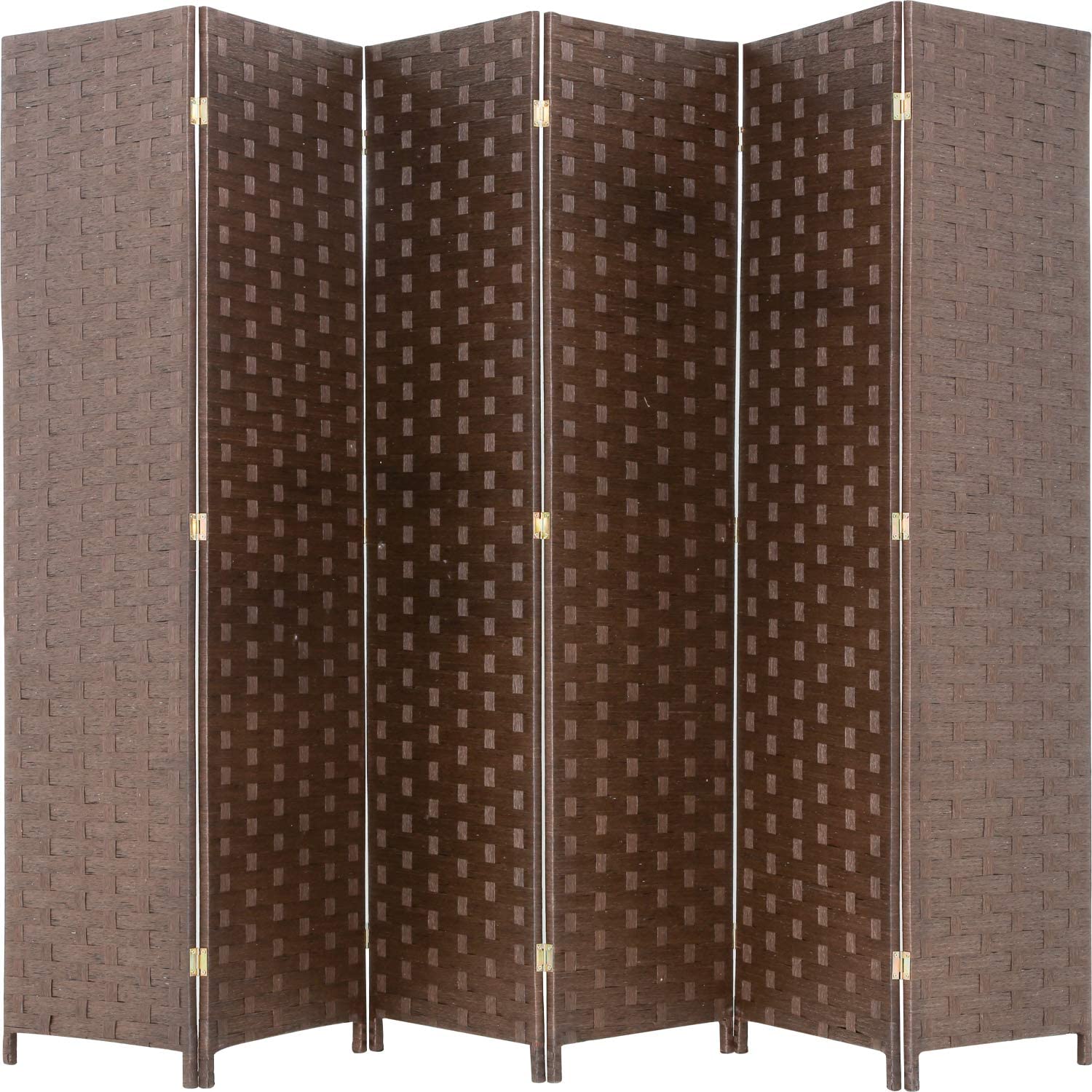Hand-Woven Design Indoor Faltbares Holz Mesh Zimmerteiler