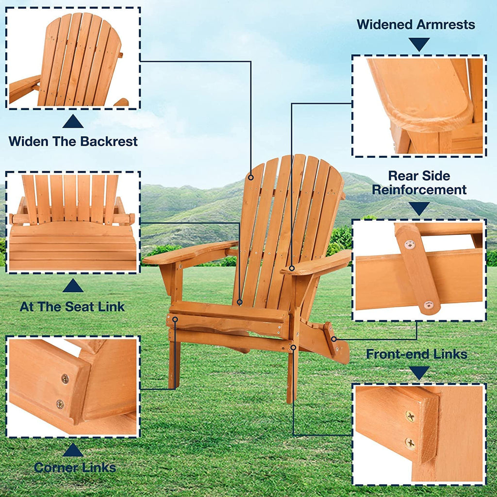 Faltbare Adirondack Stuhl Patio Stühle Rasenstuhl Outdoor Holz Stühle