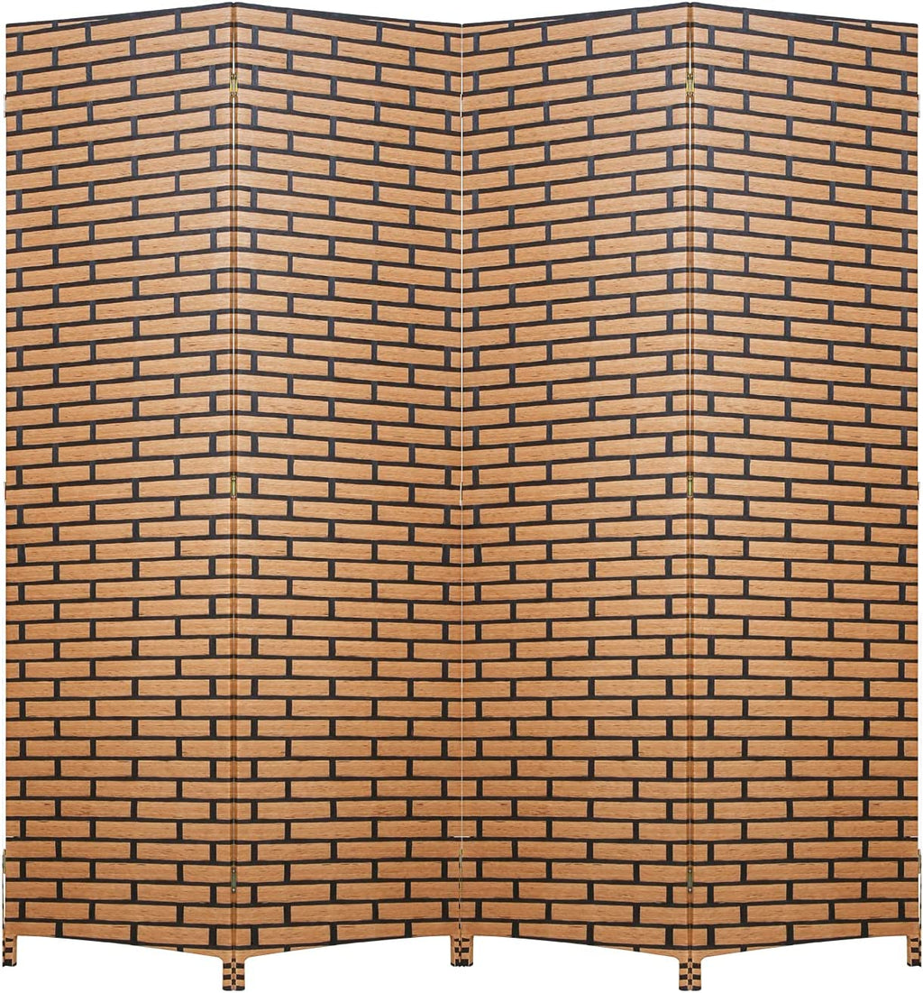 Hand-Woven Design Indoor Faltbares Holz Mesh Zimmerteiler