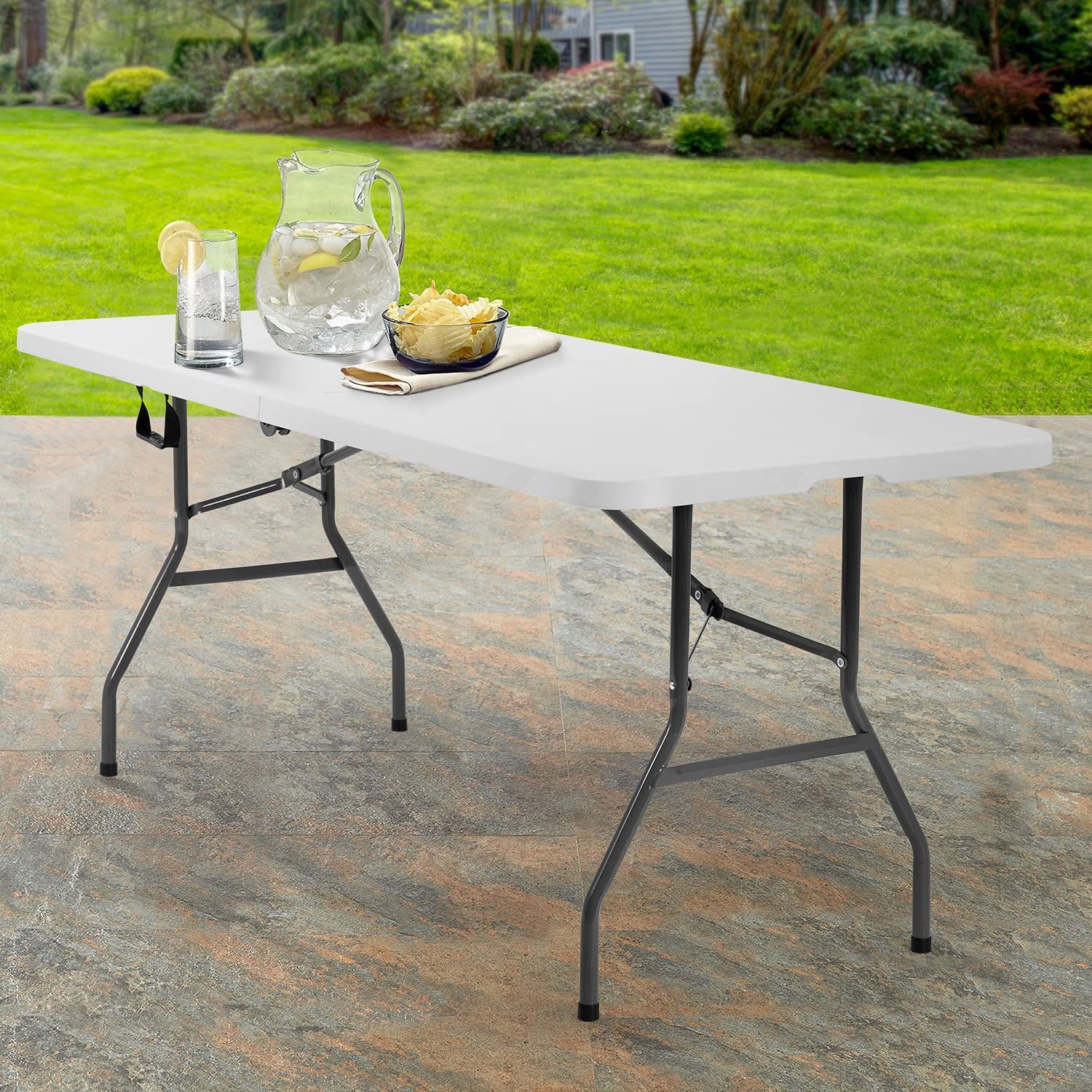 Plastik 6ft Klapptisch für Partys Backyard Events