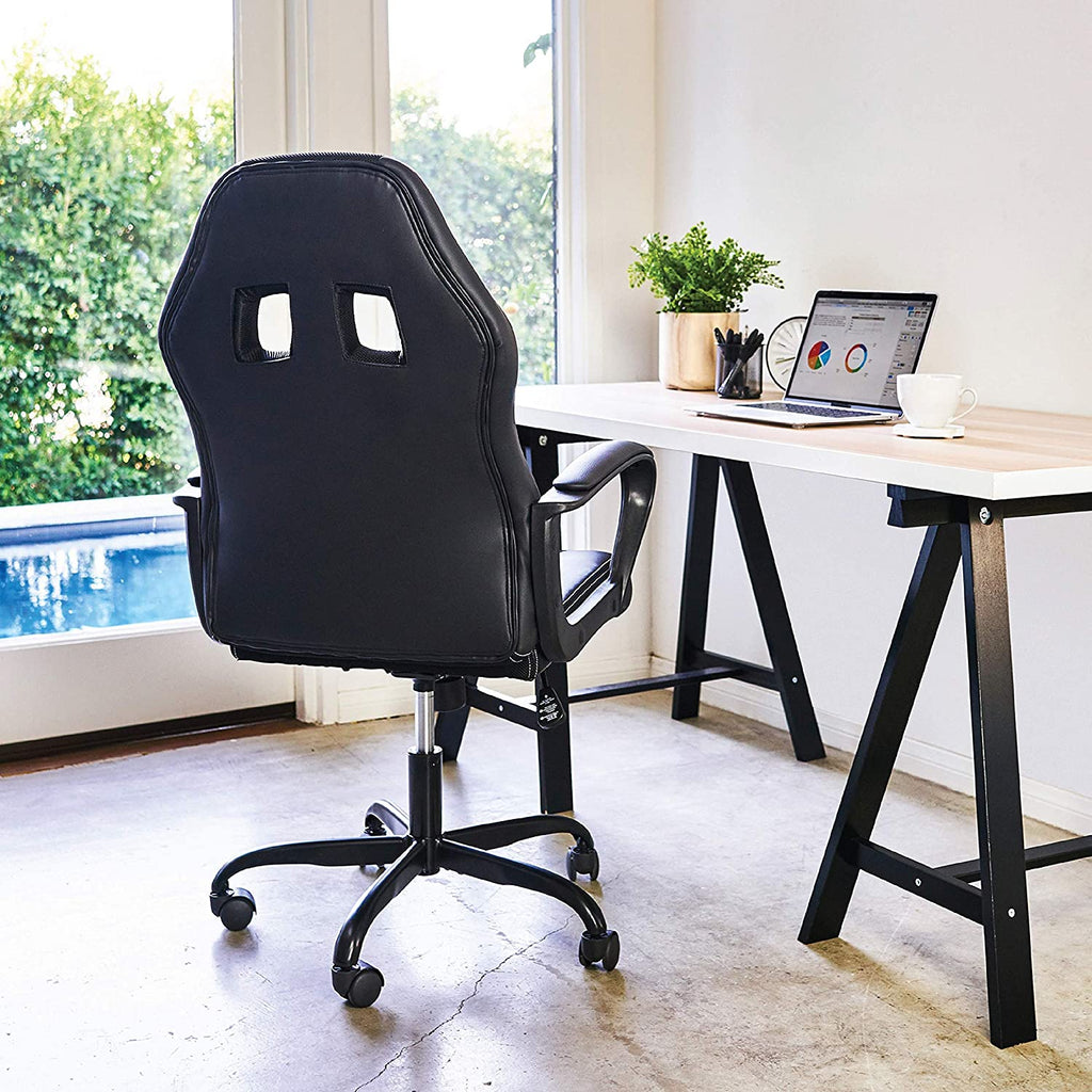 High Back Leather Racing Lumbar Support Gaming Chair