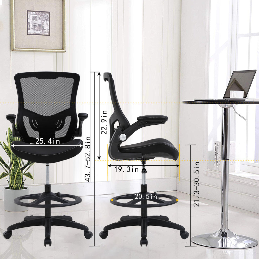 Flip Up Arms Ergonomic Zeichenstuhl