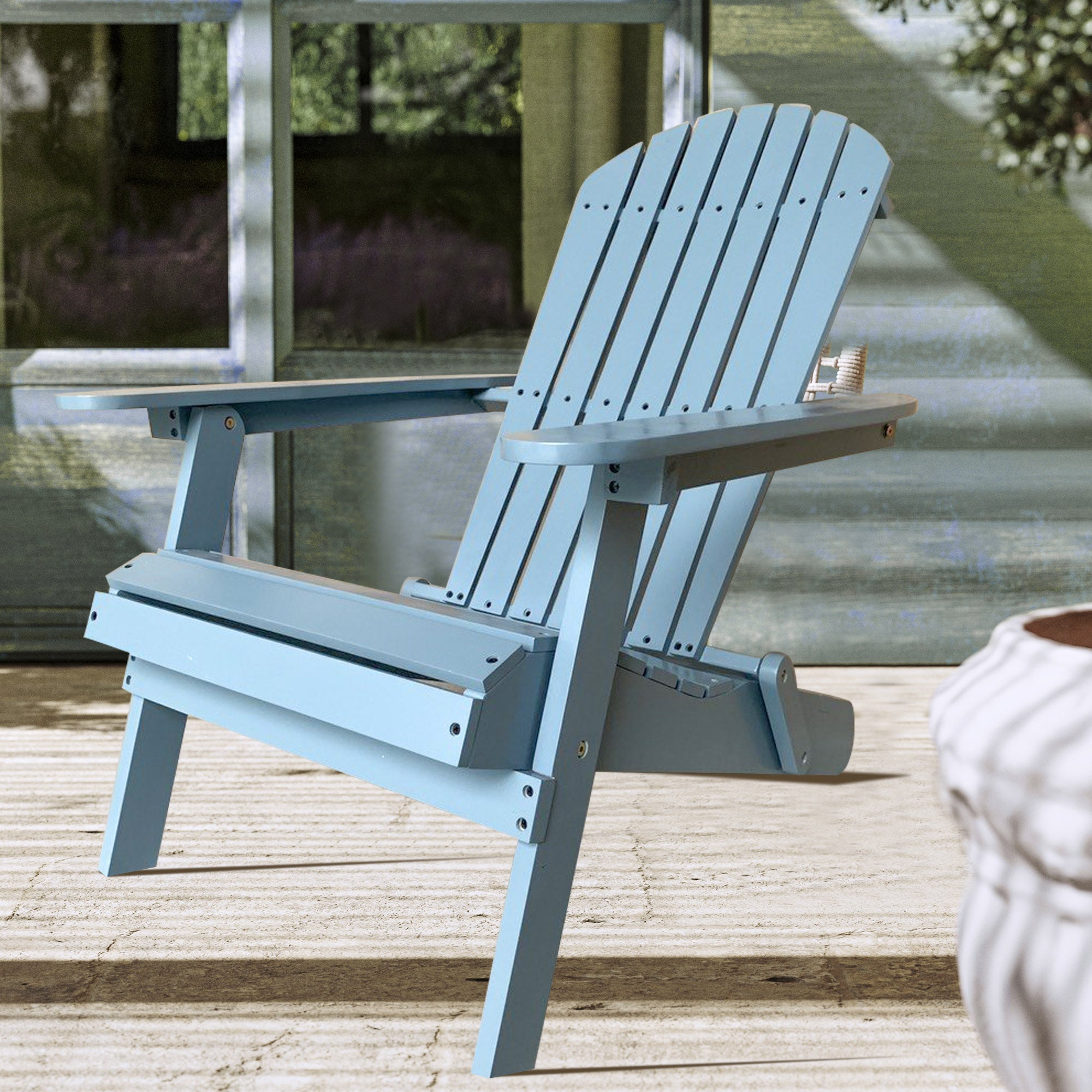 Faltbare Adirondack Stuhl Patio Stühle Rasenstuhl Outdoor Holz Stühle