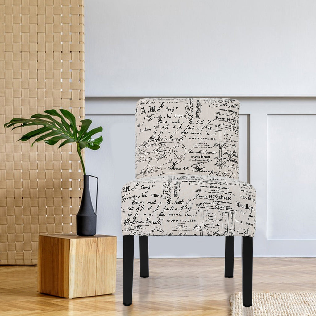 Armless Chair mit soliden Holzbeinen zu Hause Möbel