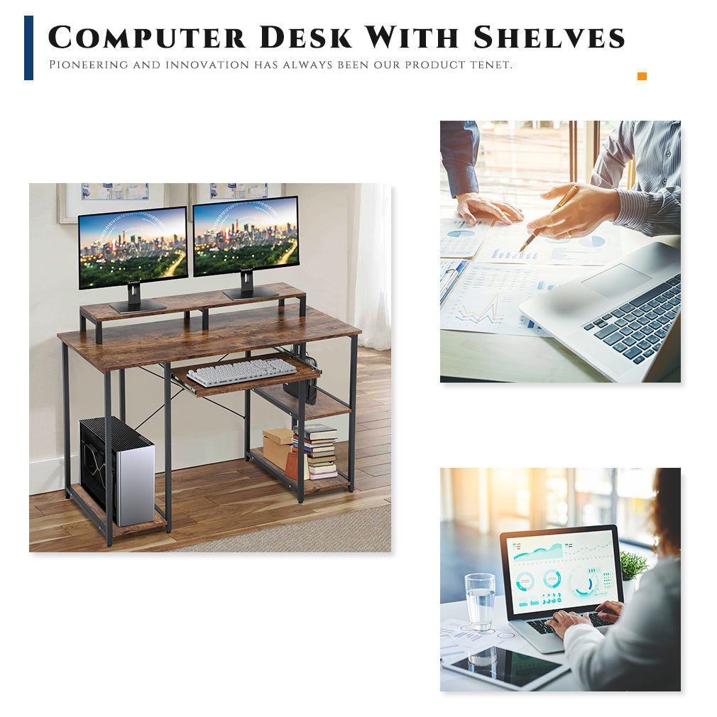 46' Gaming Storage Regale Schreibtisch