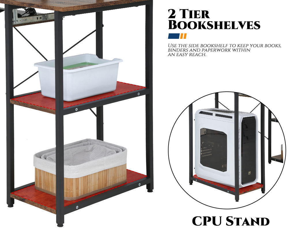 46' Gaming Storage Regale Schreibtisch