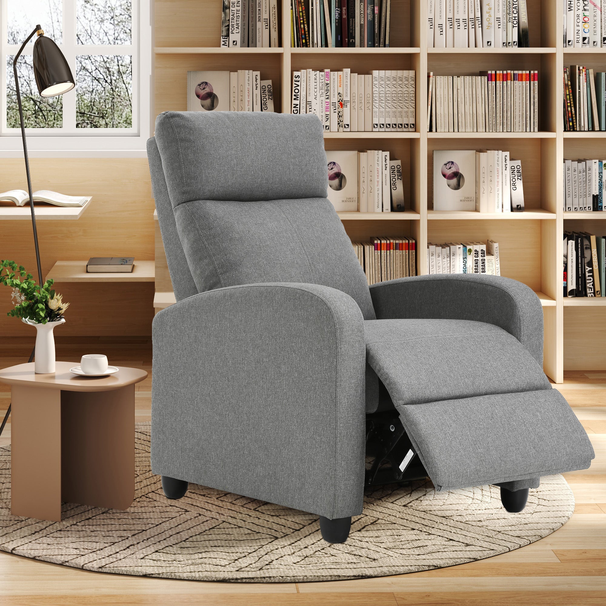 Liegestuhl für Wohnzimmer mit gepolsterter Sitzlehne